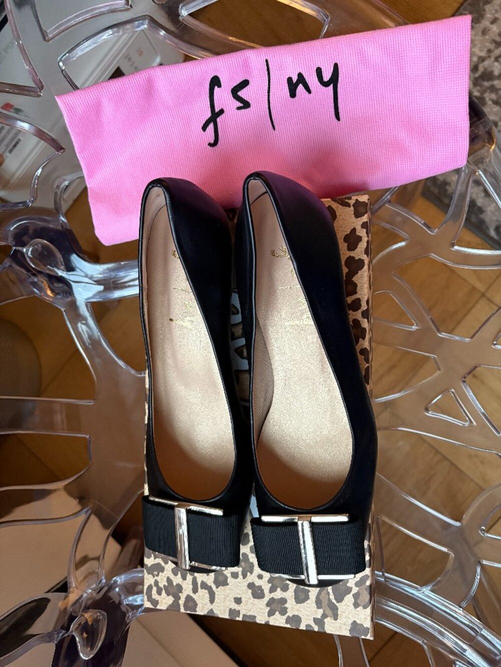 French Sole / New York Black Abby Napa Shoe Size 8